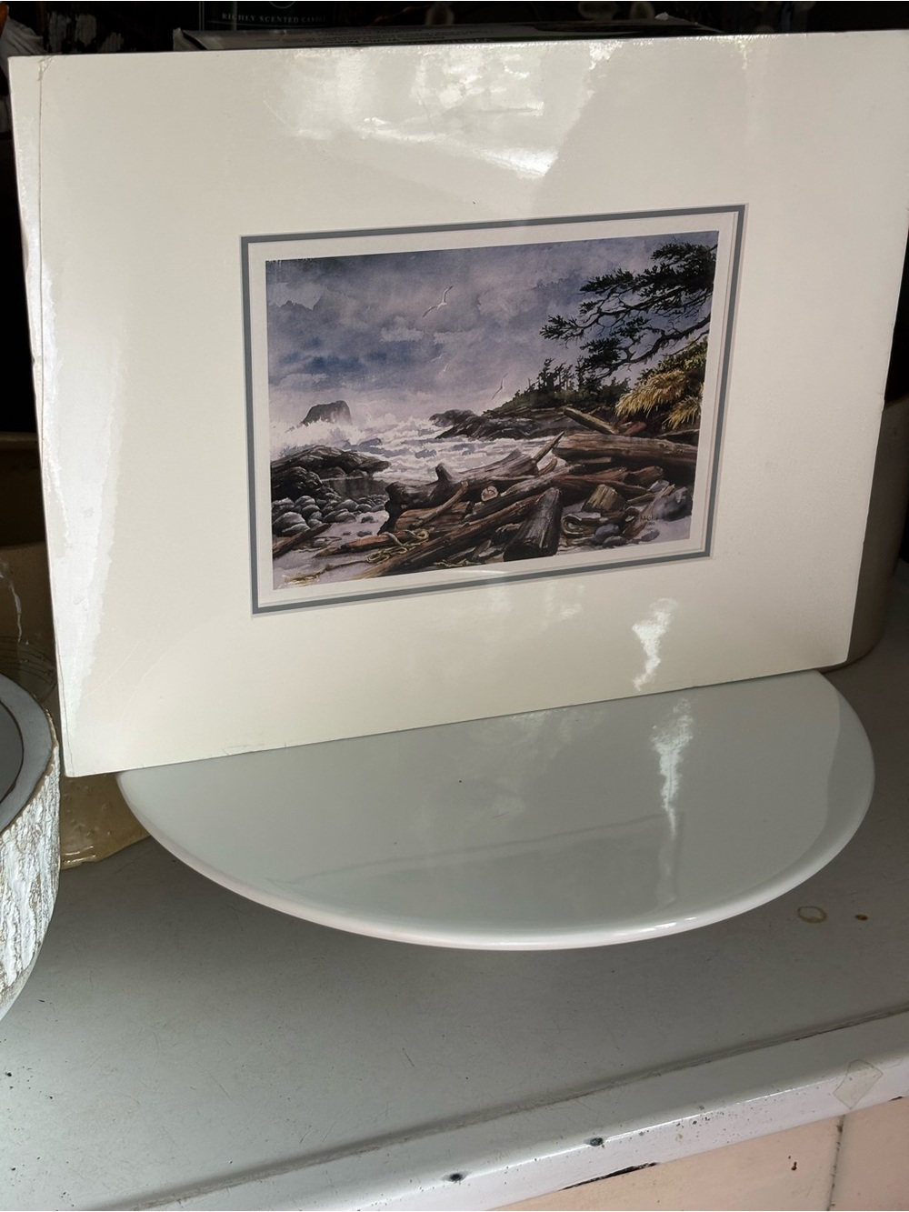 Coastal print by artist Mark Hobson.